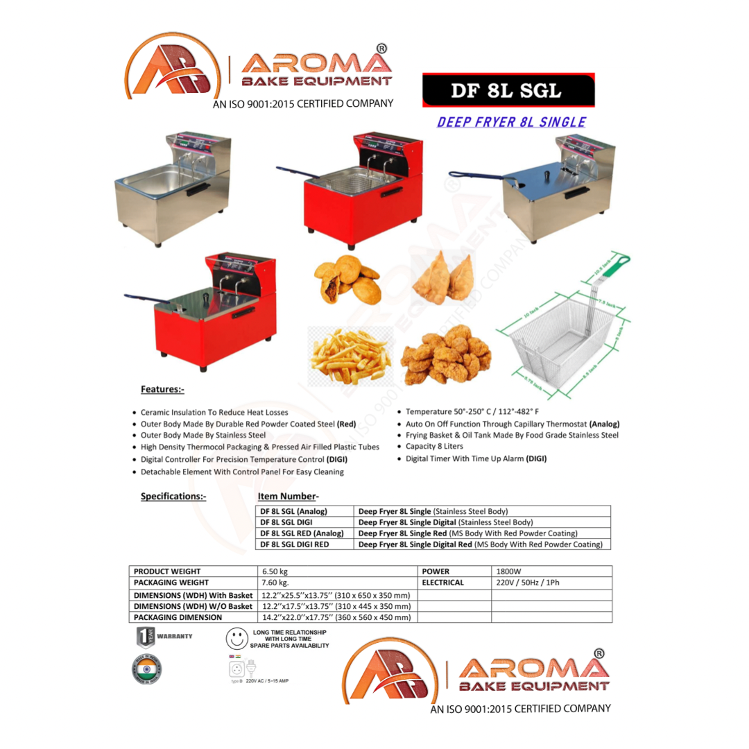 DEEP FRYER 8L SINGLE