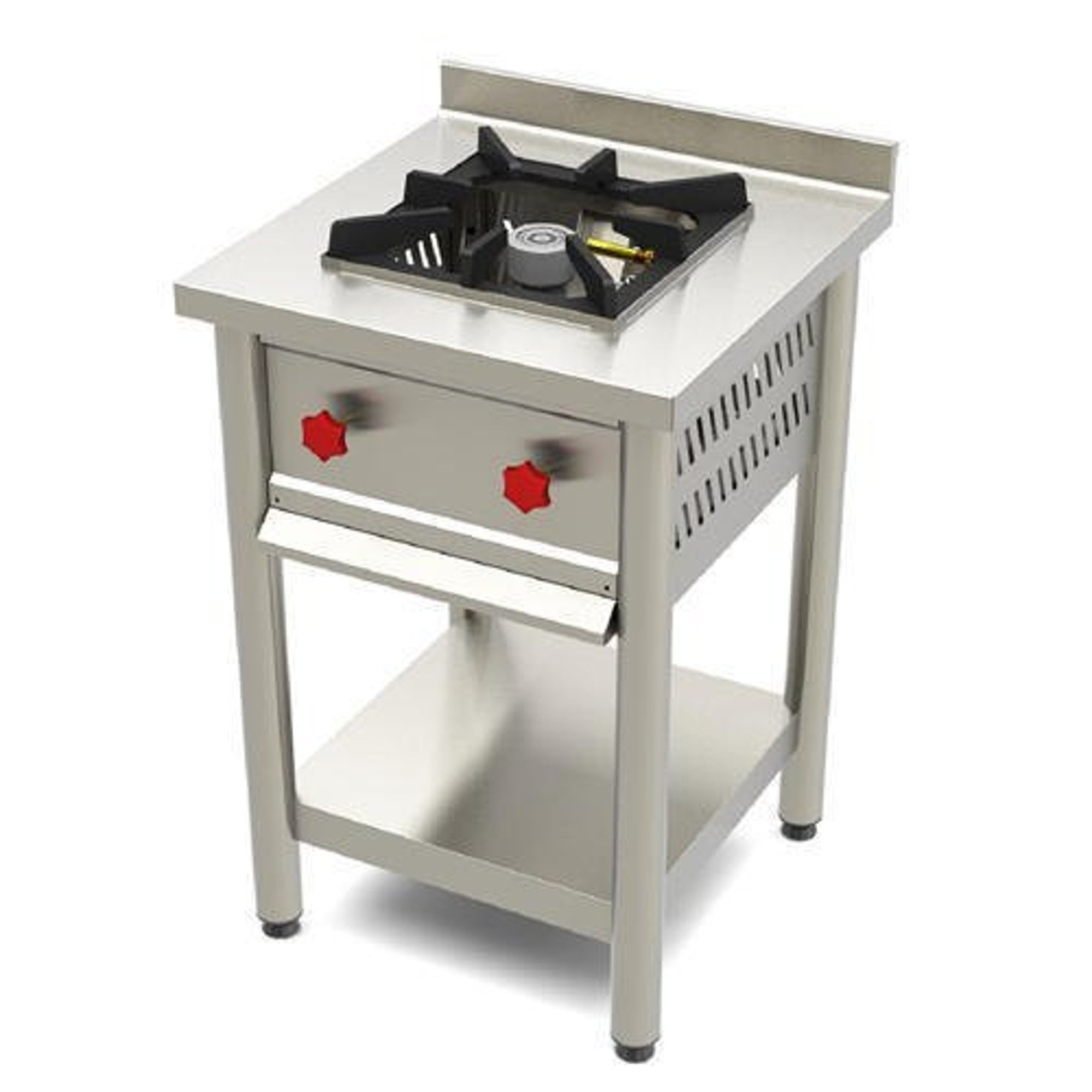 Stainless Steel Single Burner Gas Range